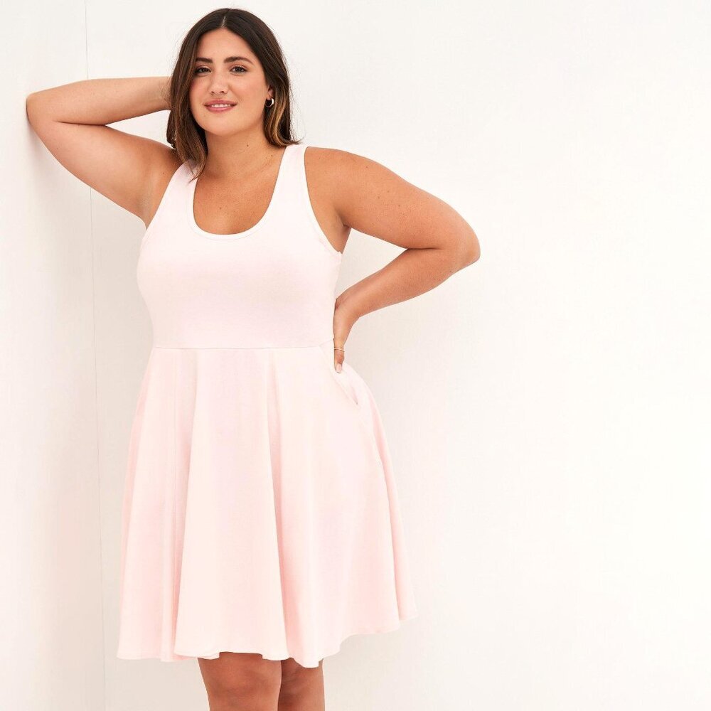 Torrid Pink Sleeveless Dress